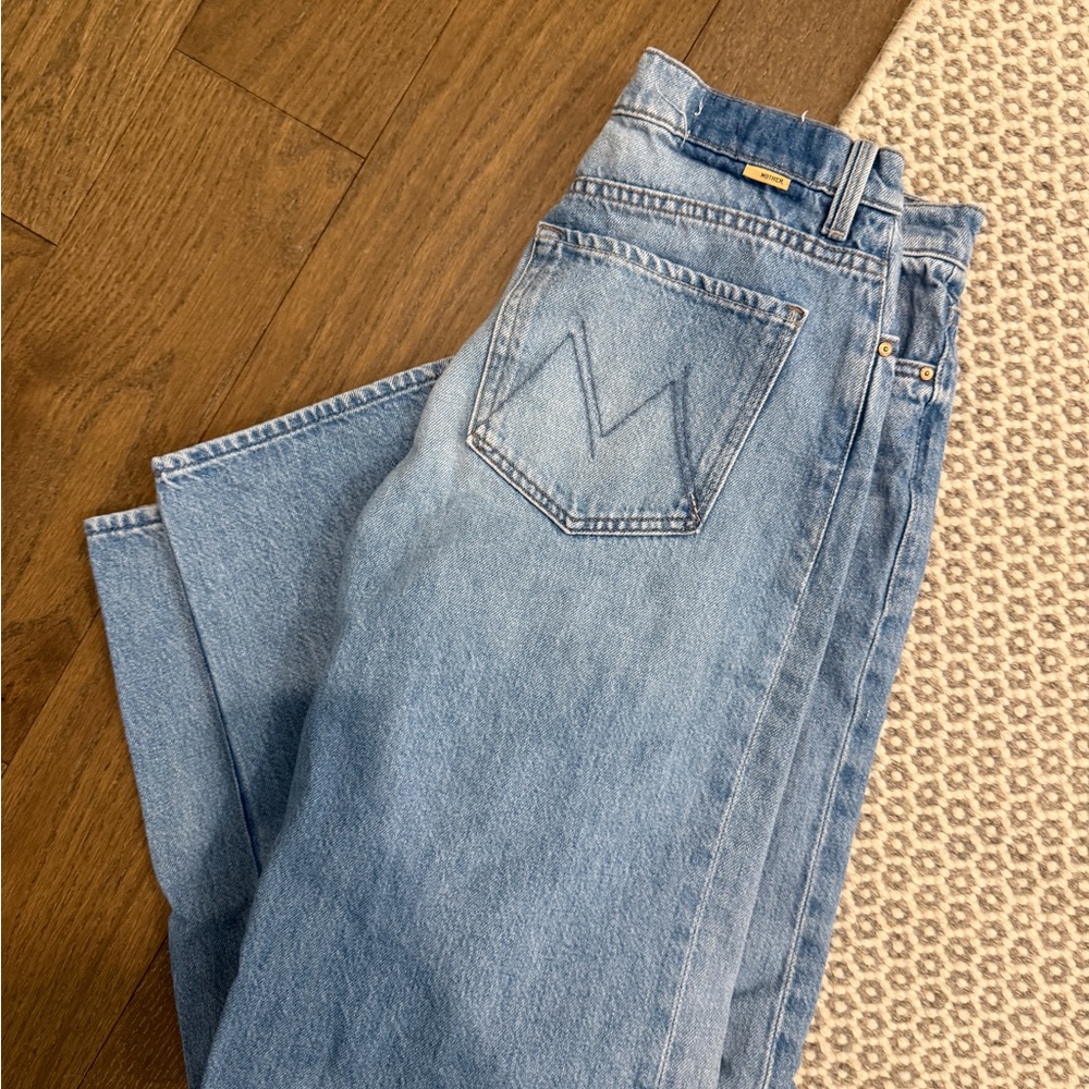 MOTHER Light Blue Straight Jeans
